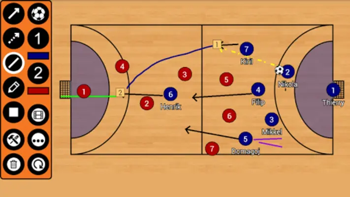 Handball Tactic Board android App screenshot 0