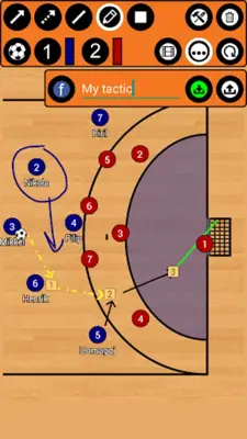Handball Tactic Board android App screenshot 2